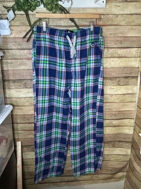 Psycho Bunny Plaid Flannel Pajama Pants Men’s Size Medium